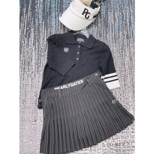 PG Womens Golf Sweater Shirts Fashion Academic style Autumn 2021 New Ladies Twist knitted Sweater Anti-Pilling