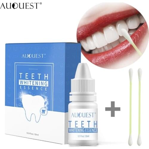 AuQuest Teeth Whitening Serum Teeth Cleaning Gel Effective Remove Stains Dental Oral Hygiene Teeth Bleaching Essence Teeth Care