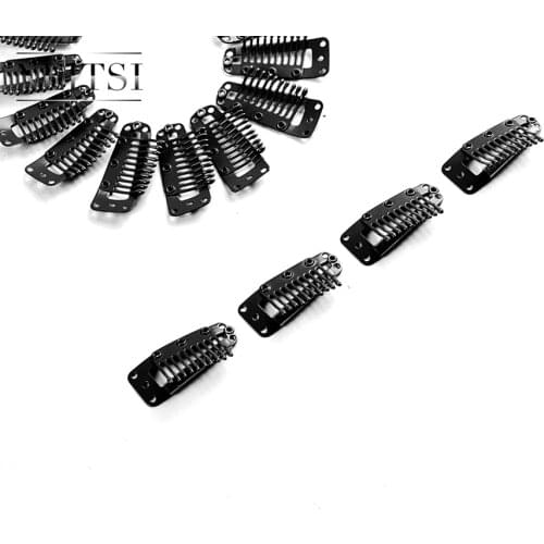 Neitsi 2.8cm U Shape Clips 5 Colors Stainless Steel Hair Snap Clips for DIY Clip In Hair Extensions Wigs Weft 10pcs/pack