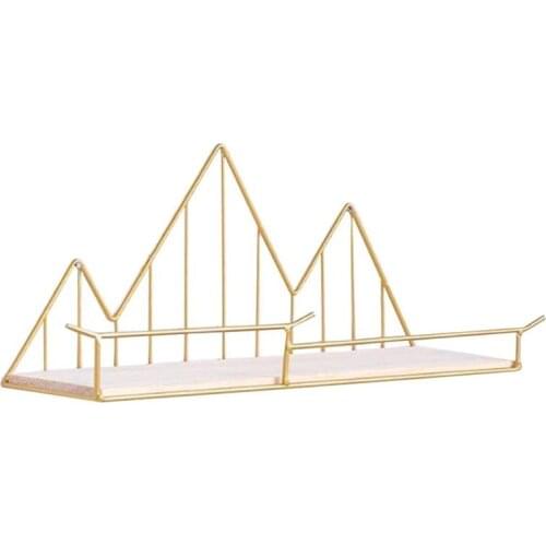 1PC Iron Art Storage Stand Creative Storage Rack Sundries Organizer Storage Shelf For Home Living Room Without Nail