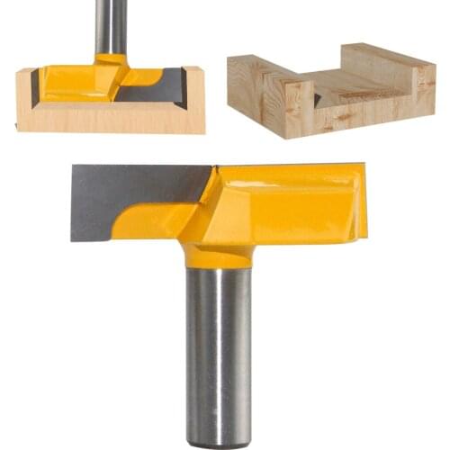 1/2*57 8mm Shank Carving Cutter Wood Cutters Square Tooth T-Slot Tenon Milling Cutter Router Bits For Wood Tool Woodworking