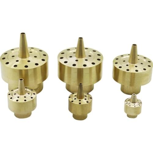 1Pc 1/4" 1/2" 3/4" 1" 1.5" 2" Brass Firework Water Column Fountain Nozzles Garden Landscape Pond Sprinkler Layer Flower Fountain