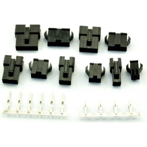 10 Sets JST 2.54mm SM 4 Pin 4 Way Multipole Connector plug With ternimal male and female