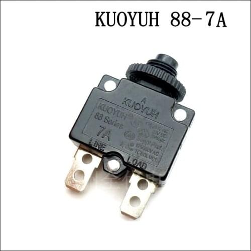 3Pcs Taiwan KUOYUH Overcurrent Protector Overload Switch 88 Series 7A