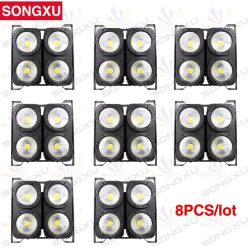 4 Eyes 4x100W LED COB Blinder Light COB Audience DMX light LED Individual for TV Studio Concert Party 8pcs/lot/SX-COB400