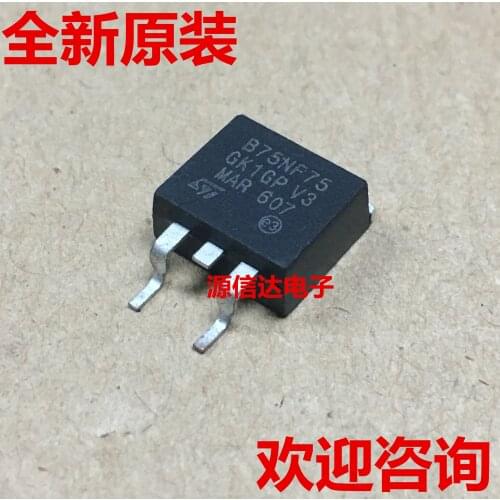 New original STB75NF75 B75NF75 STB75NF75T4 TO-263 75V 75A imported from stock