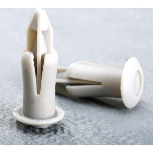 50Pcs Car Bumper Fender Door Clips Auto Fastener Push Type Shield Retainers Plastic Rivets Clips 6.3mm Hole For Toyota Suzuki