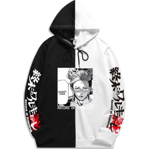 2021 hot Japanese Anime Record of Ragnarok autumn new pattern printing street hip hop style Men hooded sweatshirt
