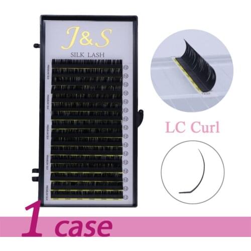 [Jeyelash eyelash] J&S eyelash extension classical volume individual LC curl false lashes makeup tool 0.05mm 0.07mm 0.10mm