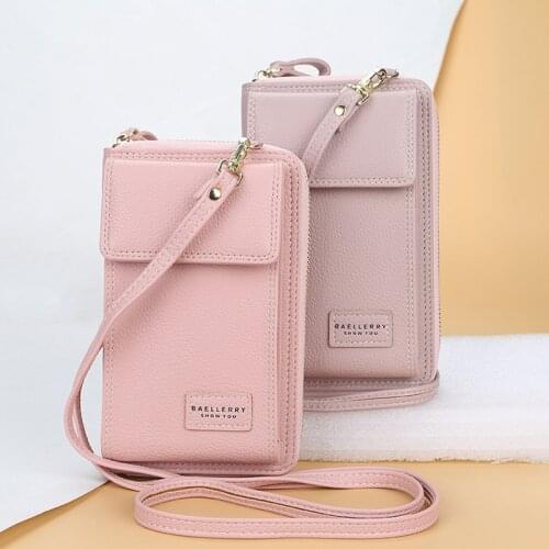 Baellerry Phone Wallet Womens Wallets and Purses Lady Crossbody Bag Mini Handbag Purse Clutch Shoulder Strap Money Bag Wallet
