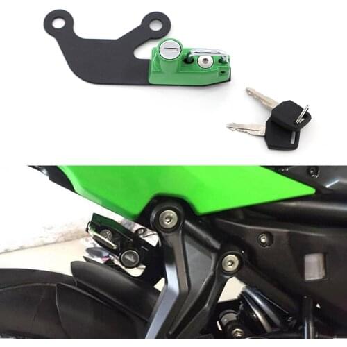 Left Side Motorcycle Helmet Lock Anti-Theft For Kawasaki Ninja 650 2017-2019 Z650 2017-2019