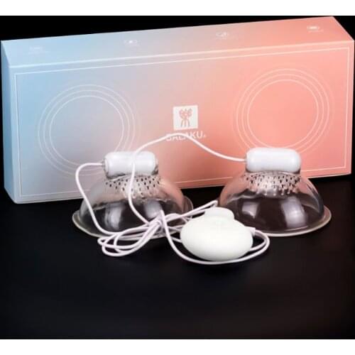 Suction Breast Massager Women Breast Enlargement Dual Vacuum Cup Twin Cups Chest Enhance Suction Nipple Enhancer