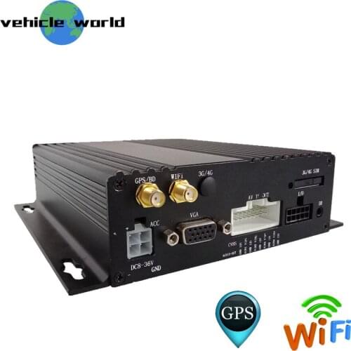 AHD 1080P Dual SD Card 4Ch WIFI GPS Mobile DVR for School Bus Trailer Truck Taxi Car