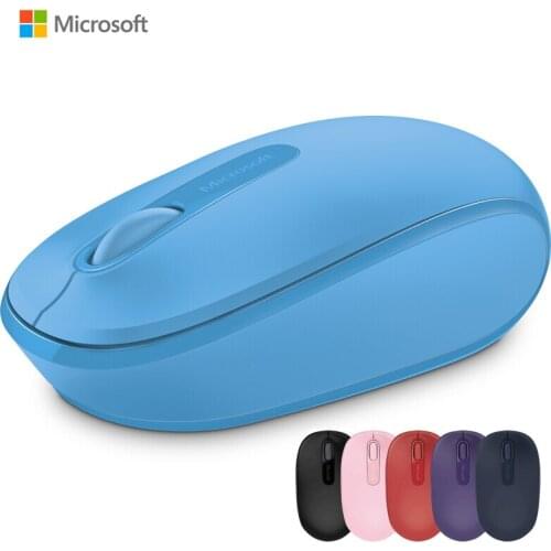 Original Microsoft 1850 2.4Ghz Wireless Mouse Portable Mini Mouse Pink Fresh Art Creative Cute Mice for Laptop Desktop PC