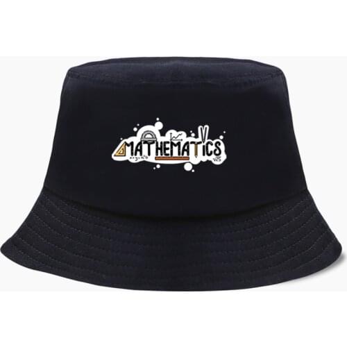 Mathematical Formula Fisherman Hat Fishing Cap Bucket Panama Men Women Bob Cotton Outdoor Sunscreen Chapeau Sun Prevent Caps