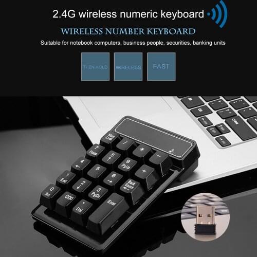 Portable 2.4Ghz Wireless Numeric Key Numeric Keypad 19Key Numeric Keyboard Digital Keyboard Number Num Pad Numeric Keypad