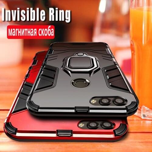 Shockproof Armor Case For Huawei Honor 7A Pro 5.7 inch Silicone TPU+PC Back Cover For Honor 7C Accessory