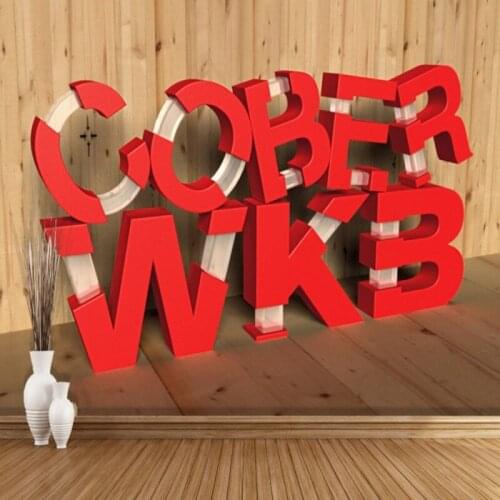 Dropshipping Fatman Foto Wallpapers Wooden Board English Alphabet 3d Mural Custom Wallpaper Home Improvement Papel De Parede