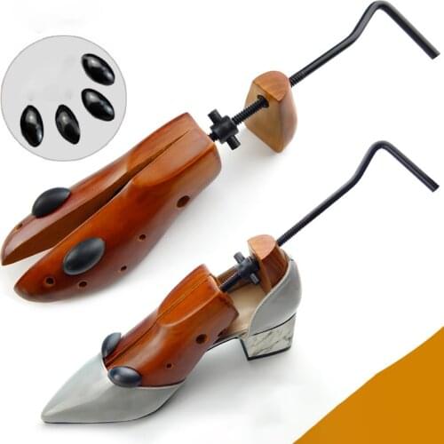 1pcs Shoe Stretcher Wooden Shoes Tree Shaper Rack Unisex Wood Adjustable Flats Pumps Support Boots Expander Trees Size S/M/L
