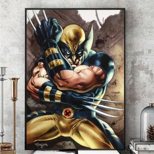Retro Xmen Wolverine Comic Posters And Prints Canvas Painting Wall Pictures For Living Room Vintage Poster Decorative Home Decor