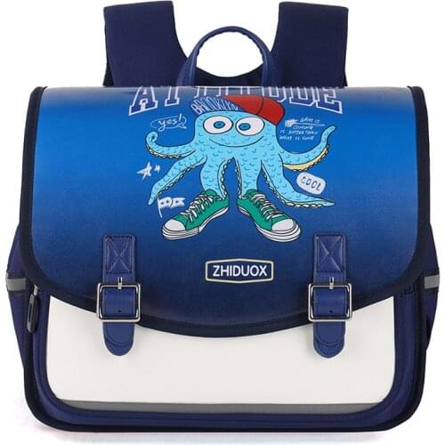 Cartoon School Bags for Boys Girls Children Backpack Primary Student Japan PU Waterproof Night Reflection Orthopedic Backpacks