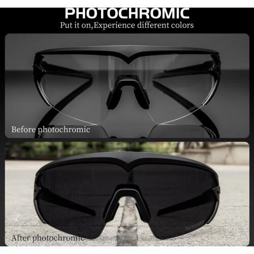 Kapvoe Unisex Ski Windproof Goggles Outdoor Sports Photochromic Sunglasses Snow Glasses UV400 Mountain Bike Polarized Sunglasses