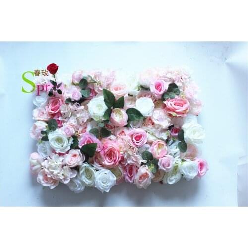 SPR Silk Flower Wall Backdrop Wedding Decoration peony hydrangea flower wall