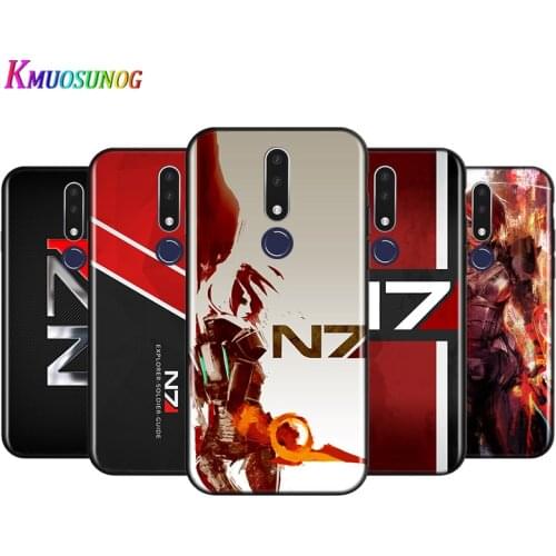 Bright Black Cover N7 Mass Effect for OPPO Reno 4 3 Pro 10X Zoom 2 Z F ACE X2 Pro 5G A5 A9 2020 Phone Case
