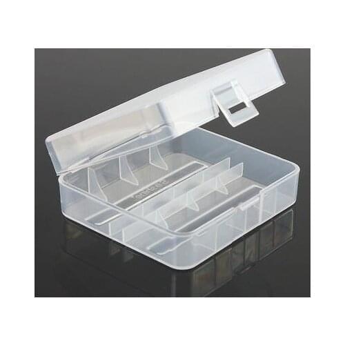 1/2pcs Hard Plastic Case Holder Storage Box For 26650 Rechargeable Battery Pack