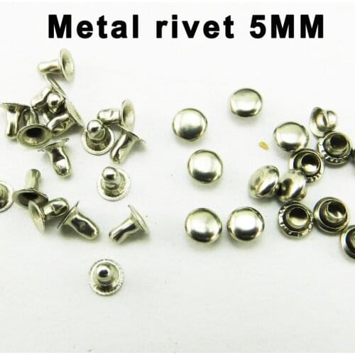 200PCS 5MM*5MM silver METAL RIVETS decoraton buttons sewing clothes accessory BRAND trousers rivet MR-034
