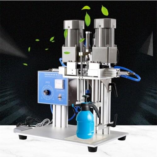 220V Duckbill Capping Machine Pneumatic Tools Automatic Capping Machine CCosmetic Spray Bottle Capping Machine Laundry Detergent