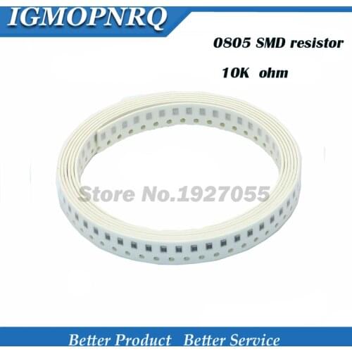 300PCS 0805 10k 103 SMD Resistor error 10K ohm 1/8W 103 Chip Resistor new