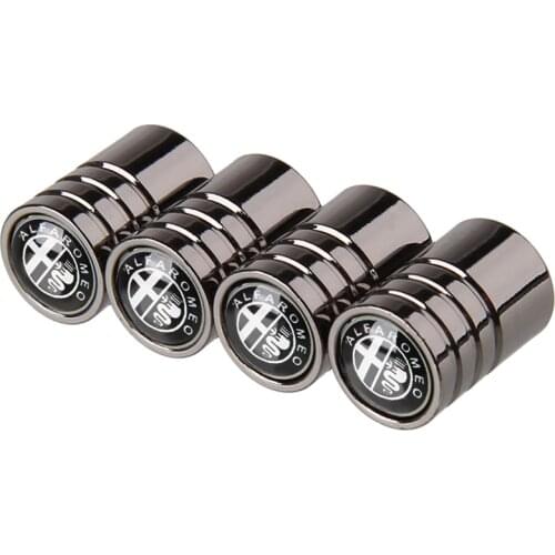 Car Accessories Car Wheel Tire Valve Stem Caps Valve Covers For Alfa Romeo 155 159 MITO Giulia GT Brera Spider Giulietta Stelvio