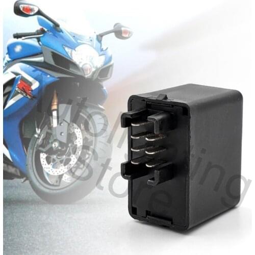 For Suzuki Motorcycle Bike Front/Rear turn signal blinker bulbs 7-Pin Plug-N-Play Electronic LED Flasher Relay Hyper Flash Fix