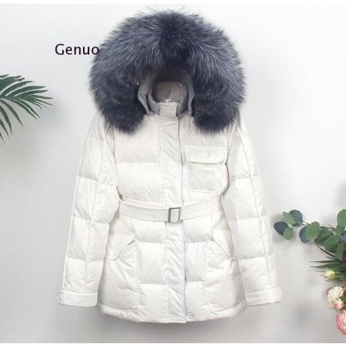 Женские парки с натуральным мехом Genuo China At AliExpress