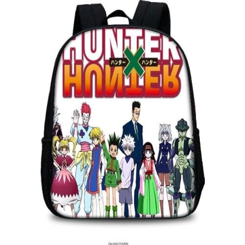 Hunter×Hunter Children School Bags 12inch Backpack Kids School Boys Girls Mochila Infantil Catoon Bags