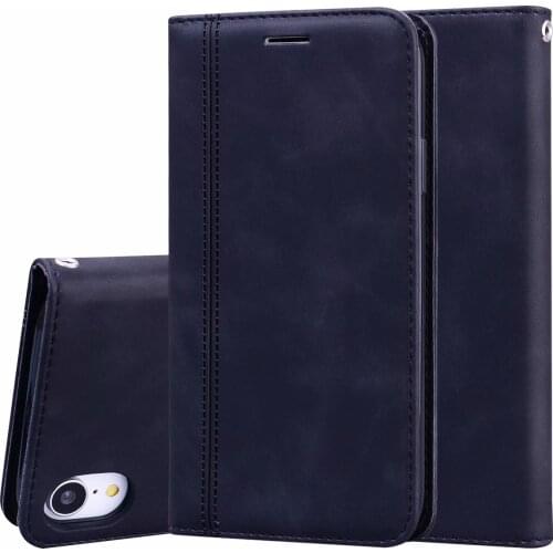 XR Fashion PU Leather Flip Case For iPhone XR Mobile Phone Protection Bag Magnetic Suction Cover