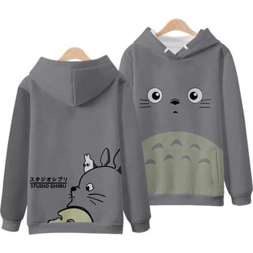 Totoro 3D Printing Men/Women/Kids Autumn Fashion Japanese Anime Hoodies Sweatshirt Long Sleeves Pollover Plus Size