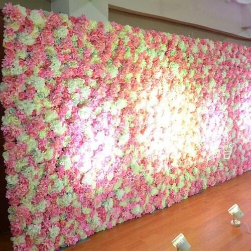 DIY Flowers Wall Decoration Real Touch 3D Printed Plastic Hydrangea Heads For Wedding Anniversary Ceremony Events Holiday Party