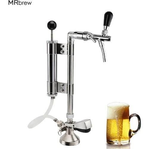 Keg Party Beer Pumps, Beer Bottle Filler Adjustable Pump Keg Tap Upright Conventor with Tall Metal Pump Assemble For 8 Keg Coup