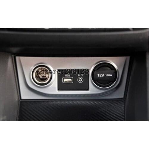 FIT FOR 2014-2017 For Hyundai ix25 (creta) Cigarette Lighter USB aux Panel Decorative Cover 1pcs / set