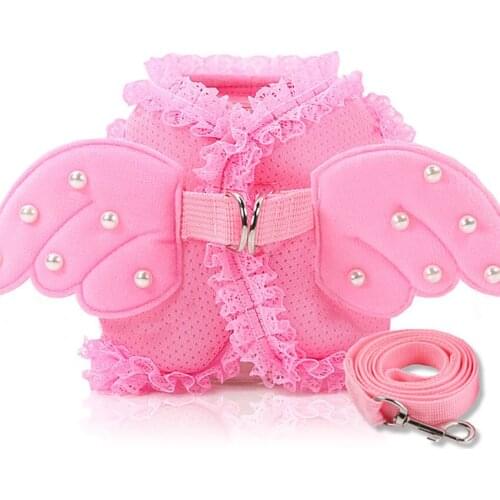 Dog Lead Long Dog Training Leash Tracking Line with Comfortable Handle Puppy Pink Breast Rope Lead for Small Medium Large Dogs