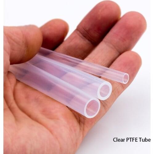 Clear PTFE tube pipe 5x7 6x8 7x9 8x10 10x12 12x14 mm 1/8 1/4 3/8 1/2 inch PFA 3D printer Nozzle feed food grade FEP F46