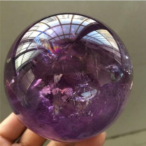 65mm AAA RARE Natural AMETHYST QUARTZ CRYSTAL SPHERE BALL