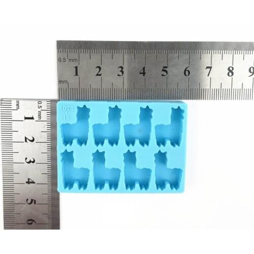 Alpaca Earrings Epoxy Resin Mold Ear Studs Casting Silicone Mould DIY Crafts Jewelry Pendant Casting Tool