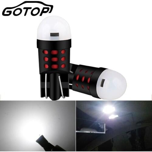 2pcs W5W T10 LED Bulbs 3030SMD 12V 6000K 194 168 LED Car Interior Map Dome Lights Auto Automobiles License Plate Lamp Dome DRL