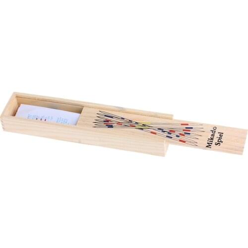 Traditional Mikado Spiel Wooden Pick Up Sticks Set Traditional Game With Box Toy 57BF