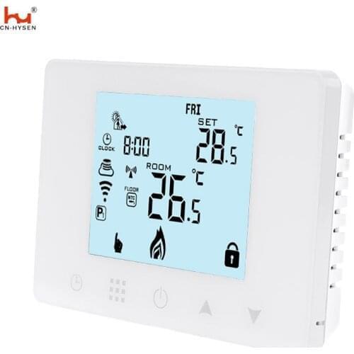 Smartphone control Wifi smart boiler heating room thermostat with Tuya app