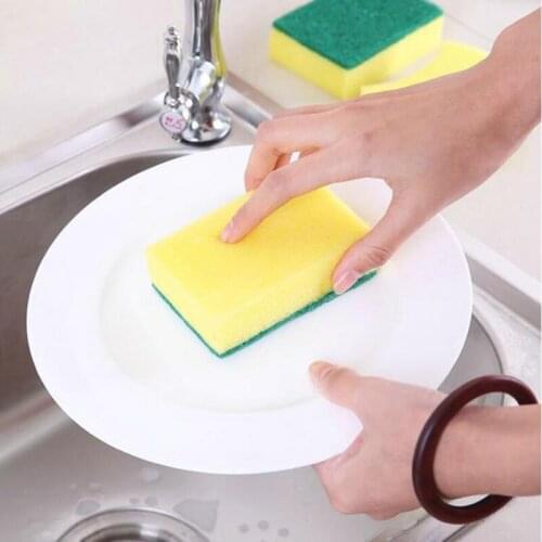 1pcs Home Dishwashing Sponge Emery Clean Rub Pot Rust Focal Stains Sponge Removing Kit Cleaning Brush Kitchen Accessories Tools