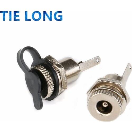 10pcs DC-099 5PCS+5PCS 5.5mm x 2.1mm 2.5mm DC Power Jack Socket DC099 Female Panel Mount Connector Metal 5.5*2.1 5.5*2.5